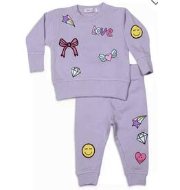 Little Mish Lavender Doodle Patch Tod. Set