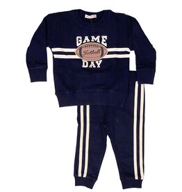 Little Mish Game Day Navy Infant Set