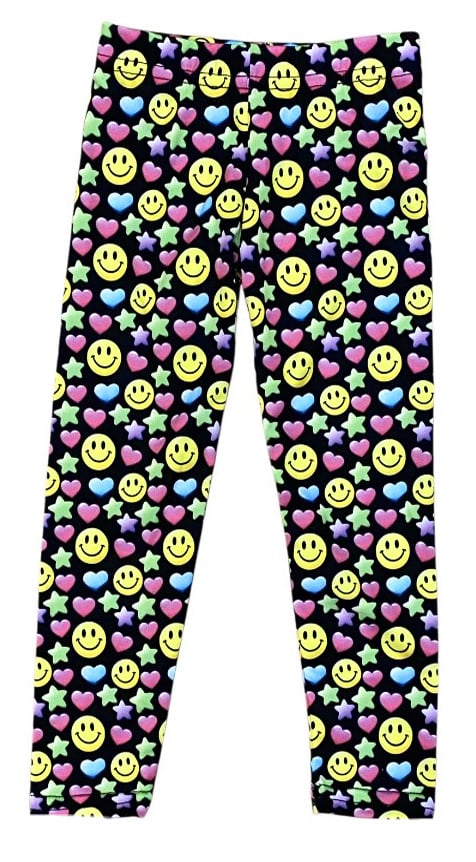 Dori Blk Smiley Star Heart Legging