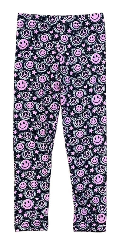 Dori Lilac Smiley Peace Soft Legging