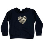 Dori Leopard  Heart Sweatshirt