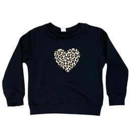 Dori Leopard  Heart Sweatshirt