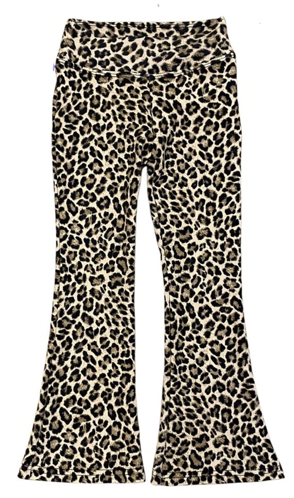 Dori Leopard  Soft Rib Flare Legging