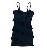 KatieJ NYC Mesh Ruffle Wanda Dress