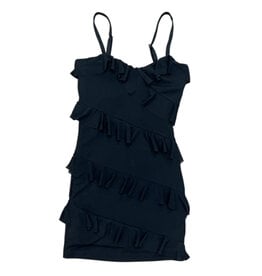 KatieJ NYC Mesh Ruffle Wanda Dress