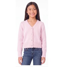 Preppy G Baby Pink Chenille Cardigan
