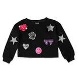 Mia New York Black Sequin Icon Sweatshirt