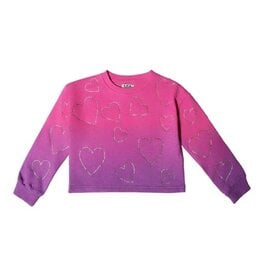 Mia New York Pink DD Crystal Heart Sweatshirt