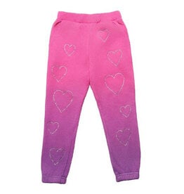 Mia New York Pink DD Crystal Heart Sweatpant