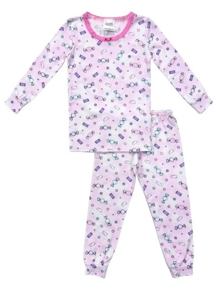 Esme Pink Candy Infant PJ Set