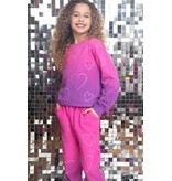 Mia New York Pink DD Crystal Heart Sweatshirt
