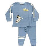 Little Mish Blue Athletic Patch Thermal Inf. Set