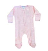 Little Mish Pink Iridescent Bows Thermal Footie