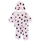 Little Mish Scattered Hearts Pink 3 Pc. Set
