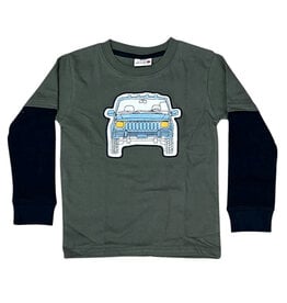 Mish Olive Appliqued Jeep Top