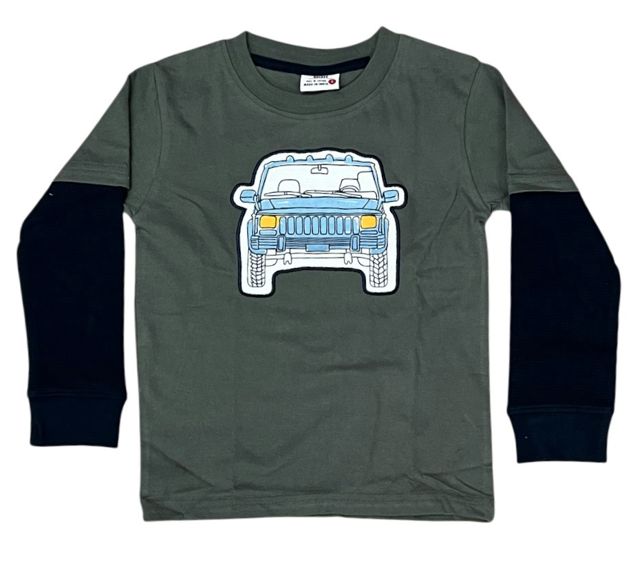 Mish Olive Appliqued Jeep Top