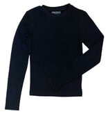 Vintage Havana Black Soft Ribbed LS Top