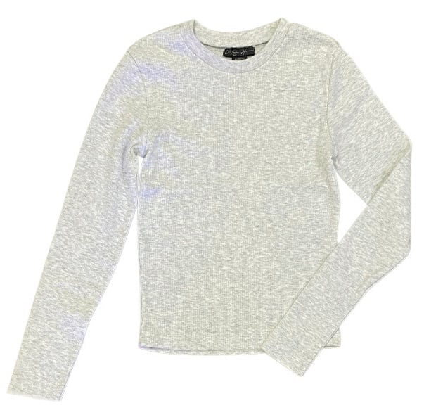 Vintage Havana Heather Gr.  Soft Ribbed LS Top
