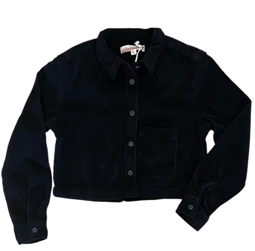 Vintage Havana Blk Stretch Cord Jacket