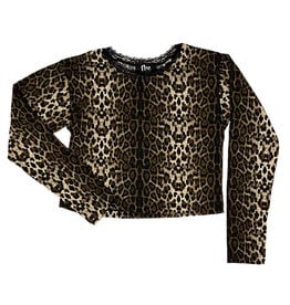 FBZ Soft Leopard Lace Edge Top