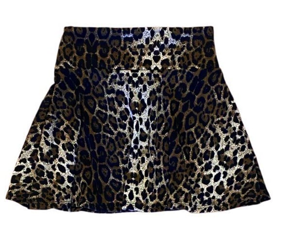 FBZ Soft Leopard Circle Skirt