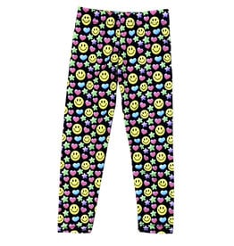 Dori Blk Smiley Star Heart Infant Legging