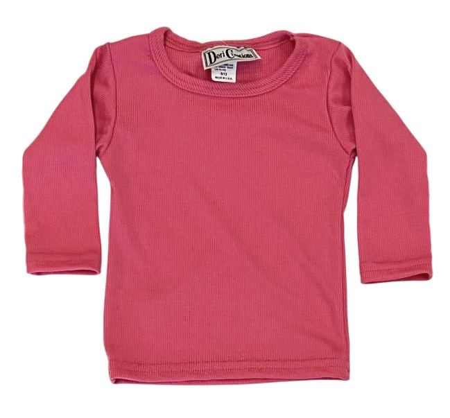 Dori Fuchsia LS Ribbed Infant Top