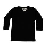 Dori Black LS Ribbed Infant Top