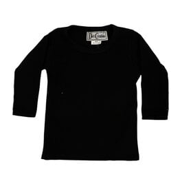 Dori Black LS Ribbed Infant Top