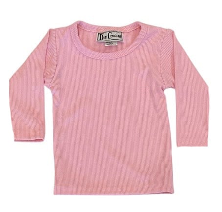 Dori Pink LS Ribbed Infant Top