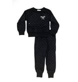 Tweenstyle Pin Dot Bow Jogger Set