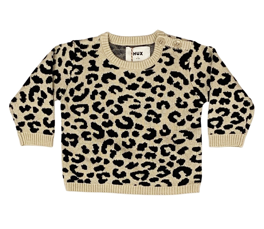 HUX Leopard Infant Sweater