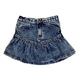 HUX Dreamy Denim Ruffle Skirt
