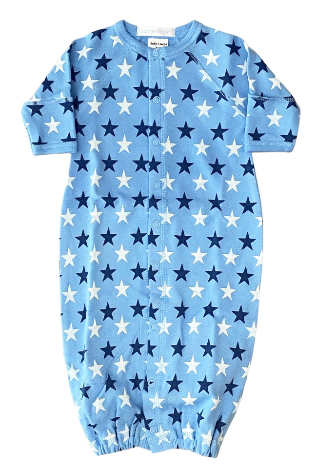 Baby Steps Blue Sweet Stars Conv Gown