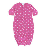Baby Steps Hot Pink Glitter Hearts Conv Gown