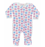 Baby Steps Pink Smiley Dot Footie