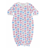 Baby Steps Pink Smiley Dot Conv Gown