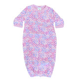 Baby Steps Pink Graffiti Heart Conv Gown