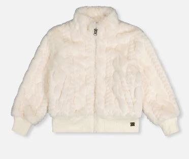 Deux Par Deux Ivory Fur Jacket