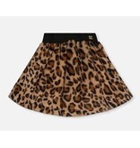 Deux par Deux Leopard Fur Skirt