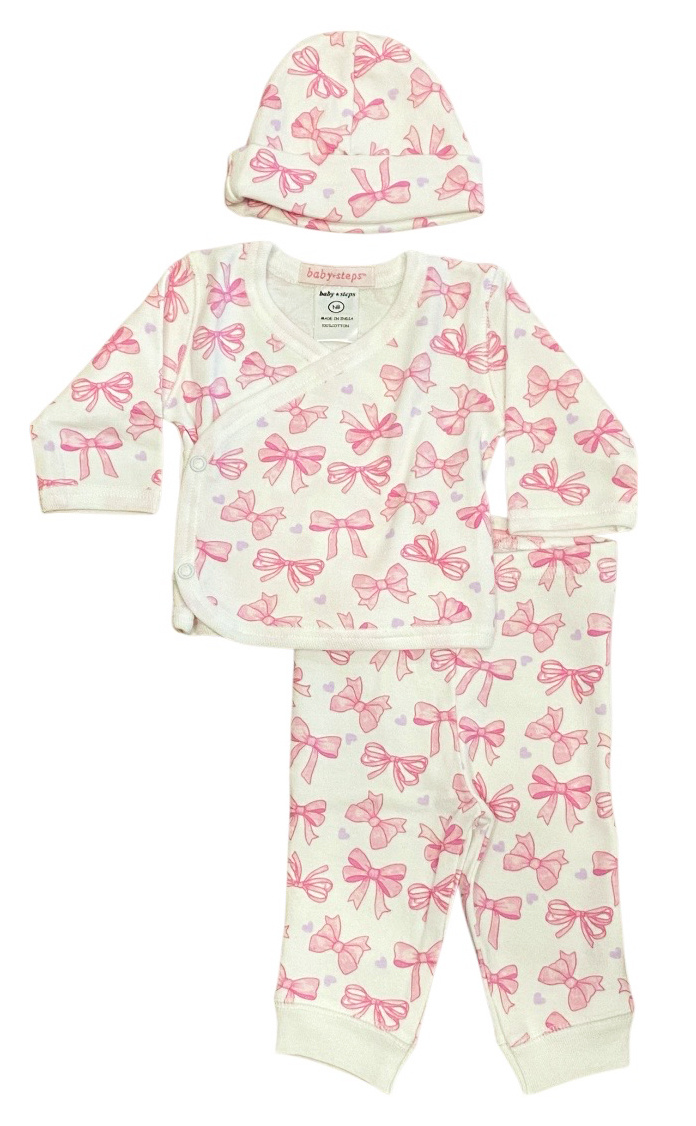 Baby Steps Sweet Bows 3 pc Set