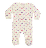 Baby Steps Cream Sweet Hearts Footie