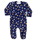 Baby Steps Navy Sports Footie