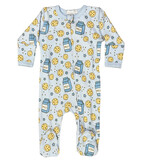 Baby Steps Blue Milk and Cookies Footie