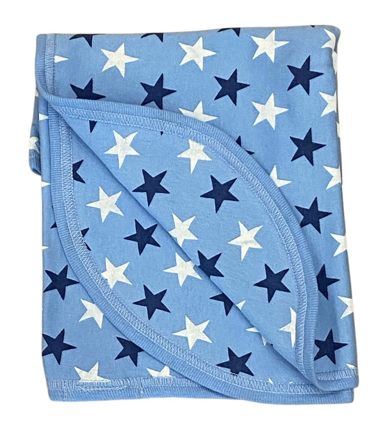 Baby Steps Blue Sweet Stars Blanket