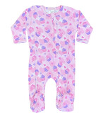 Baby Steps Pink Cupcake Footie