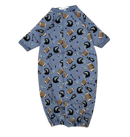 Baby Steps Denim Football Playbook Conv Gown