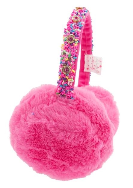 Bari Lynn Pink Sprinkle Charm Ear Muffs