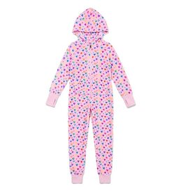Preppy Goose Cheerful Hearts Plush Onesie