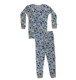 Baby Steps Grey Construction PJ Set